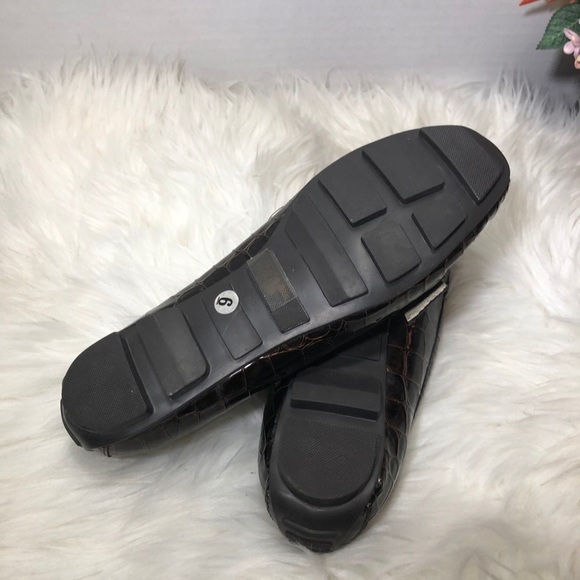 Rasolli Faux Patent-Leathr Alligator Loafers Shoes Sz 6 - Picture 5 of 5